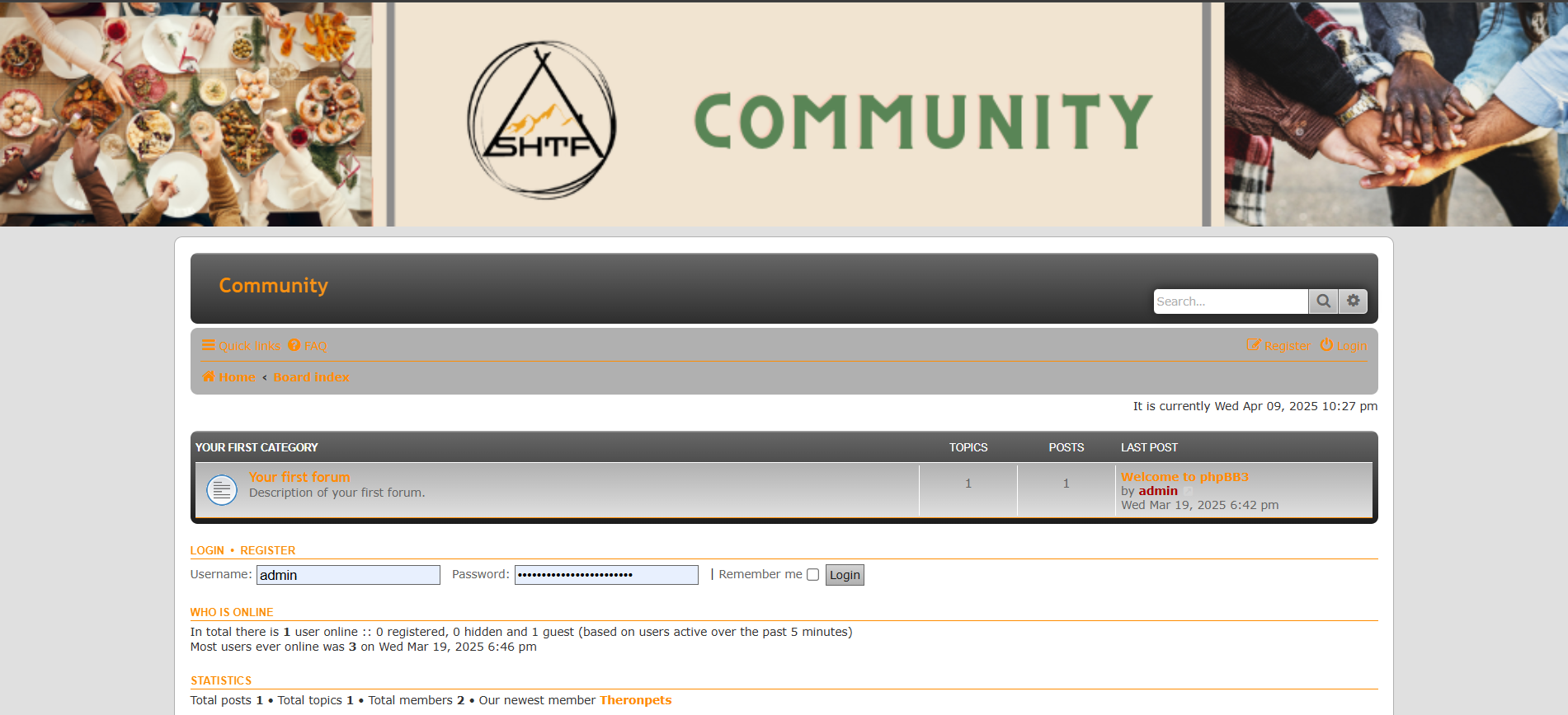 Community Forum demo