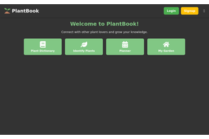 Plantbook project screenshot